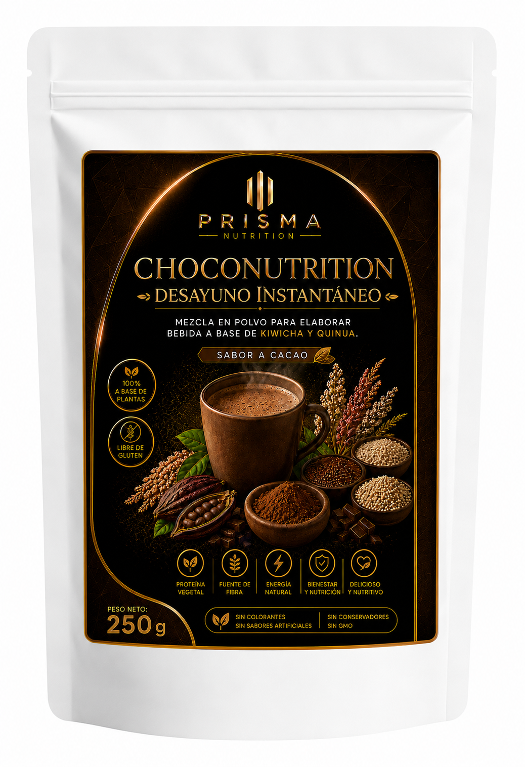 CHOCONUTRITION SABOR CACAO 250GR - PRISMA NUTRITION
